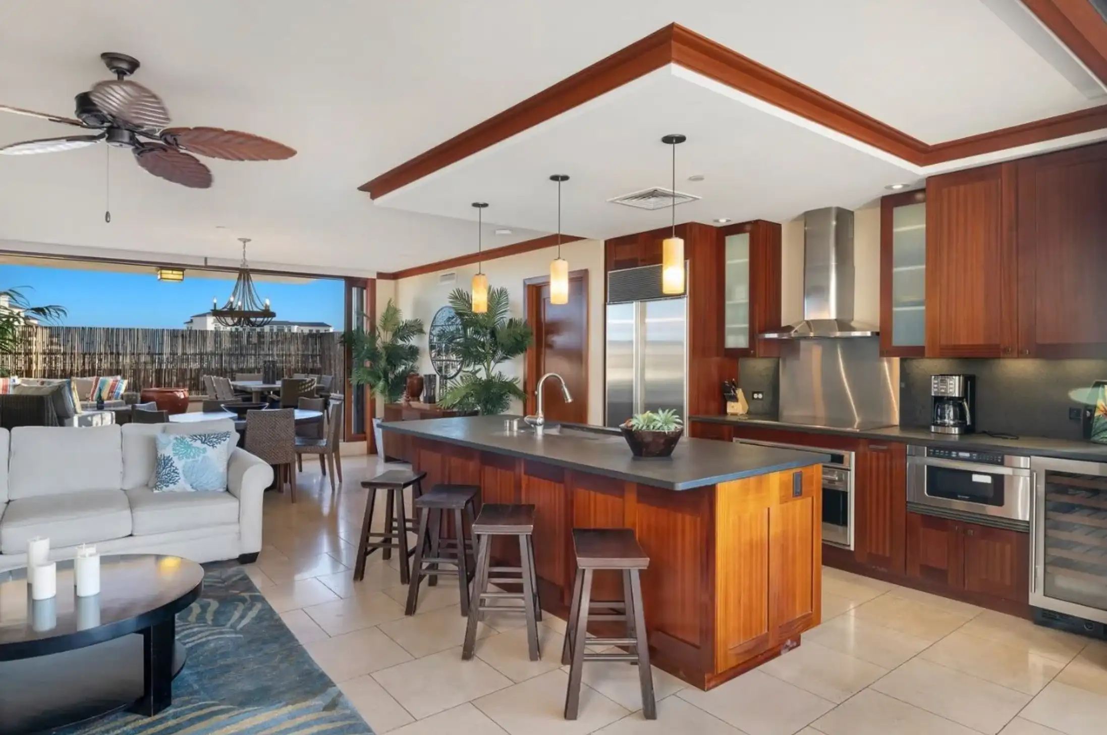 Ocean Tower Penthouse living area